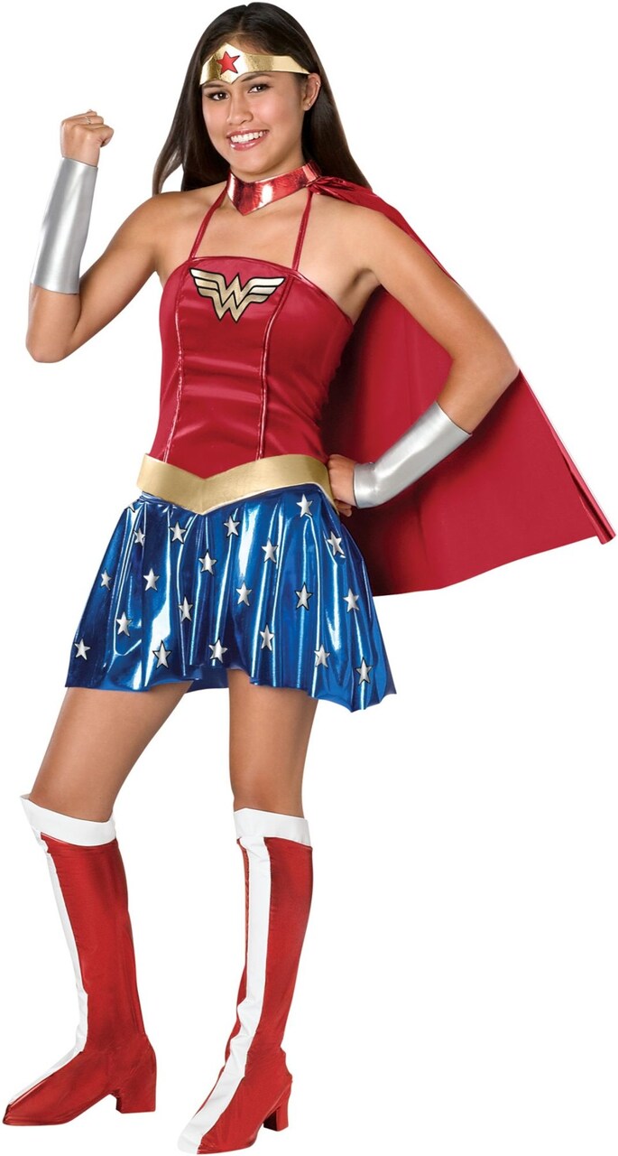 The Costume Center Red and Blue Wonder Woman Adult Halloween Costume - Small